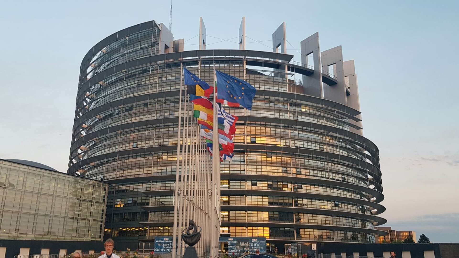 Europaparlamentets byggnad i Strasbourg.