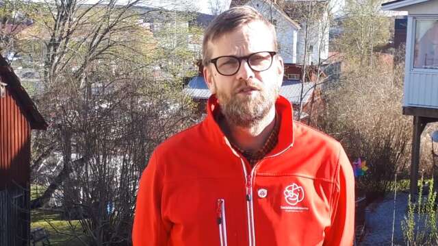 Kenneth Johannesson (S), höll ett digitalt tal på Arvika Socialdemokraters Facebooksida på första maj.