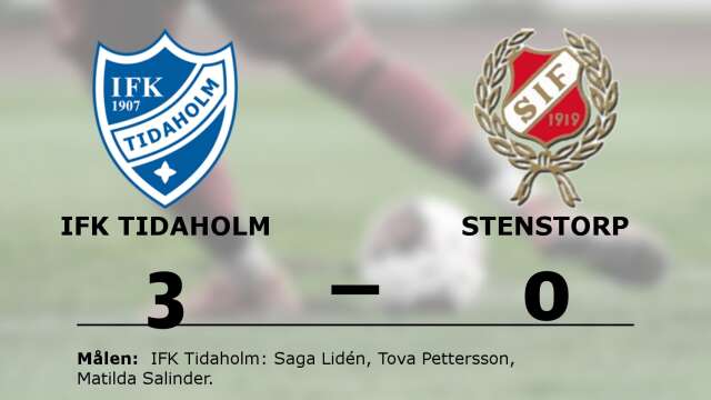 IFK Tidaholm vann mot Stenstorps IF