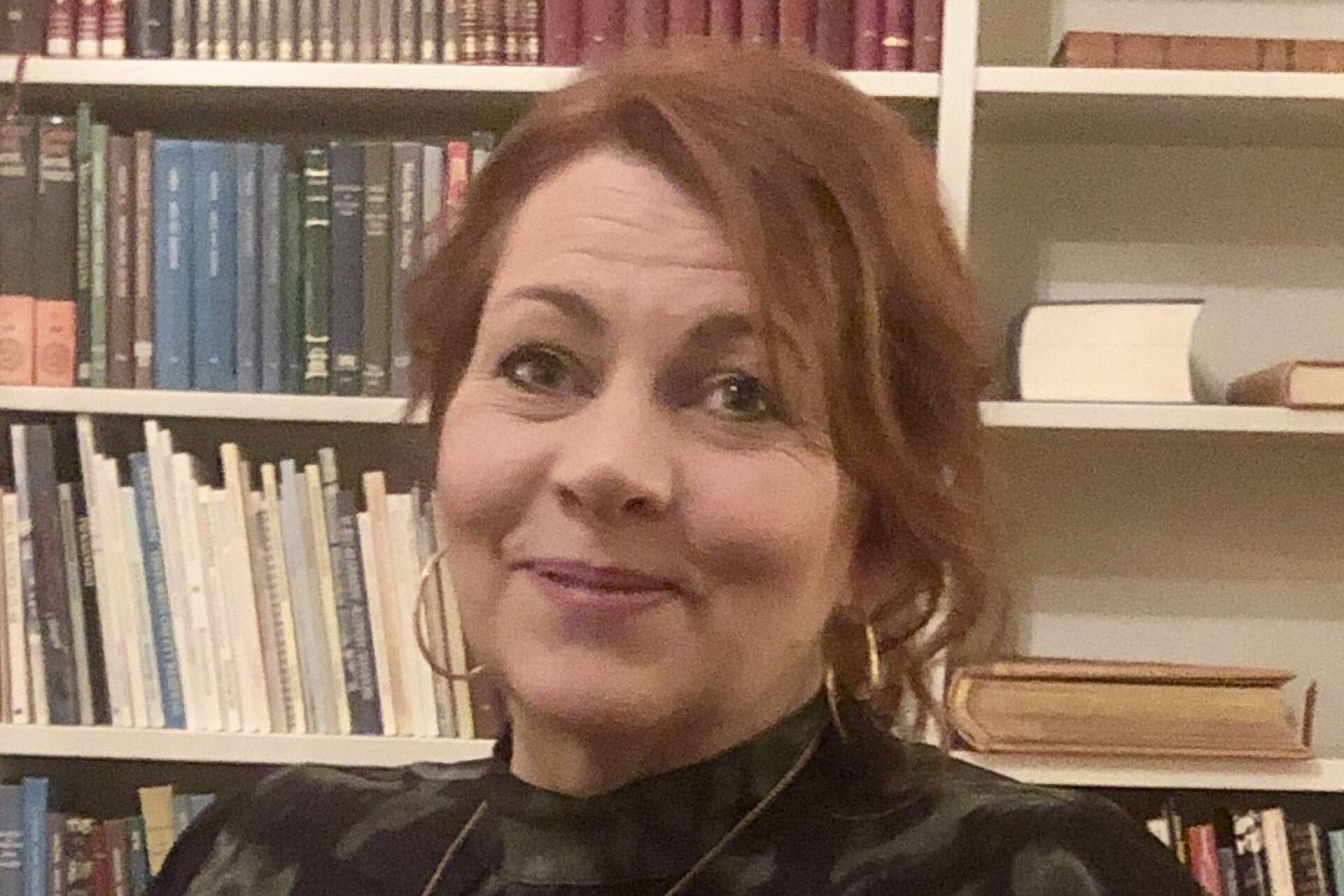 Anneli Ödvall är eldsjäl från Hjo som fick äta middag tillsammans med landshövdingen och andra eldsjälar från Skaraborg.
