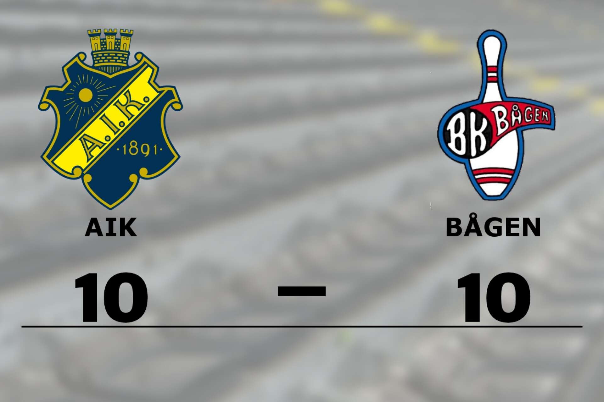 AIK spelade lika mot BK Bågen