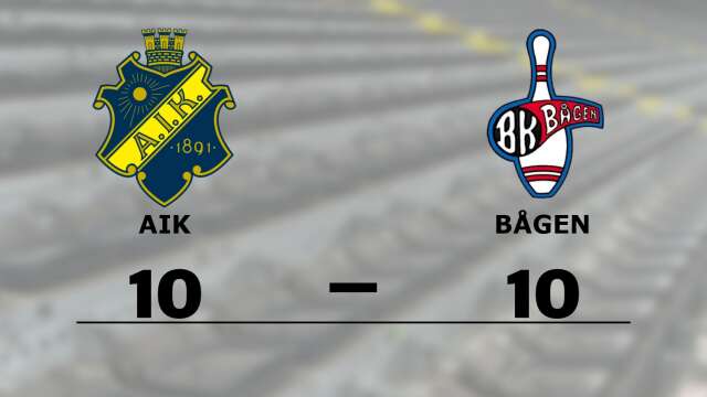 AIK spelade lika mot BK Bågen