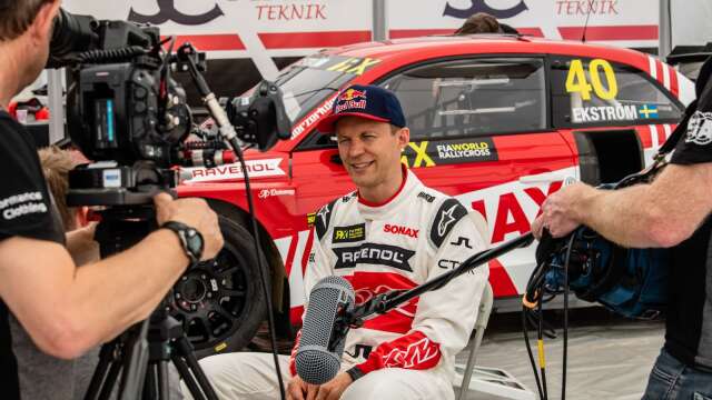 Mattias Ekström kör för JC Raceteknik i finalen av RallyX Nordic.