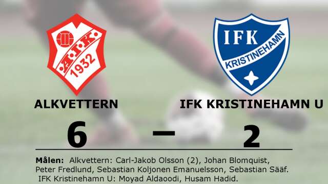 Alkvetterns IK vann mot IFK Kristinehamn Fotboll