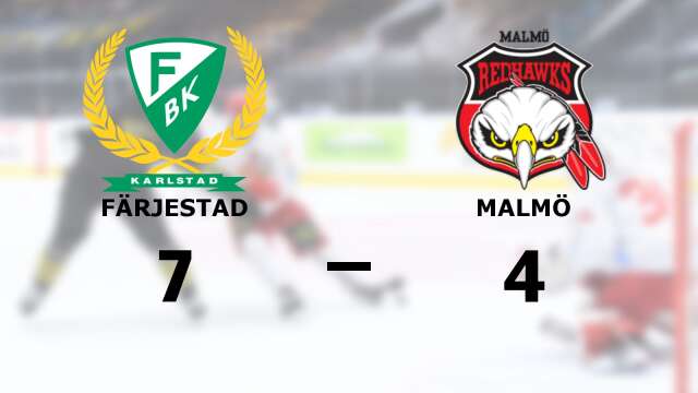 Färjestad BK Junior vann mot Malmö Redhawks