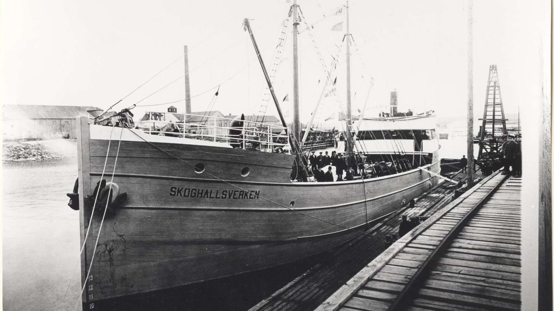 Skoghallsverken var det enda fartyg som byggdes vid spånslipen.