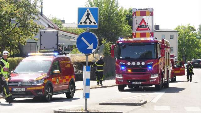 En trafikolycka mellan en personbil och en cyklist inträffade på Drottninggatan i Åmål.
