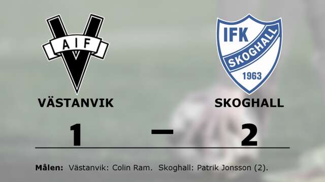 Västanviks AIF förlorade mot IFK Skoghall