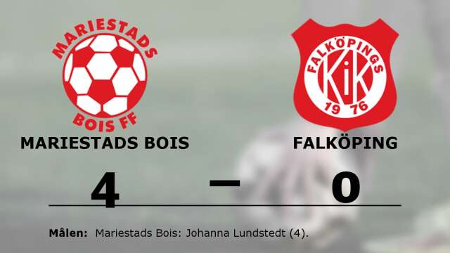 Mariestads Bois FF vann mot Falköpings KIK