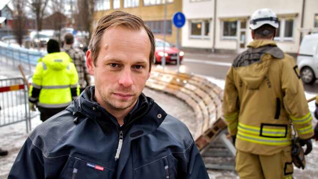 Räddningschefen Mattias Larsson.