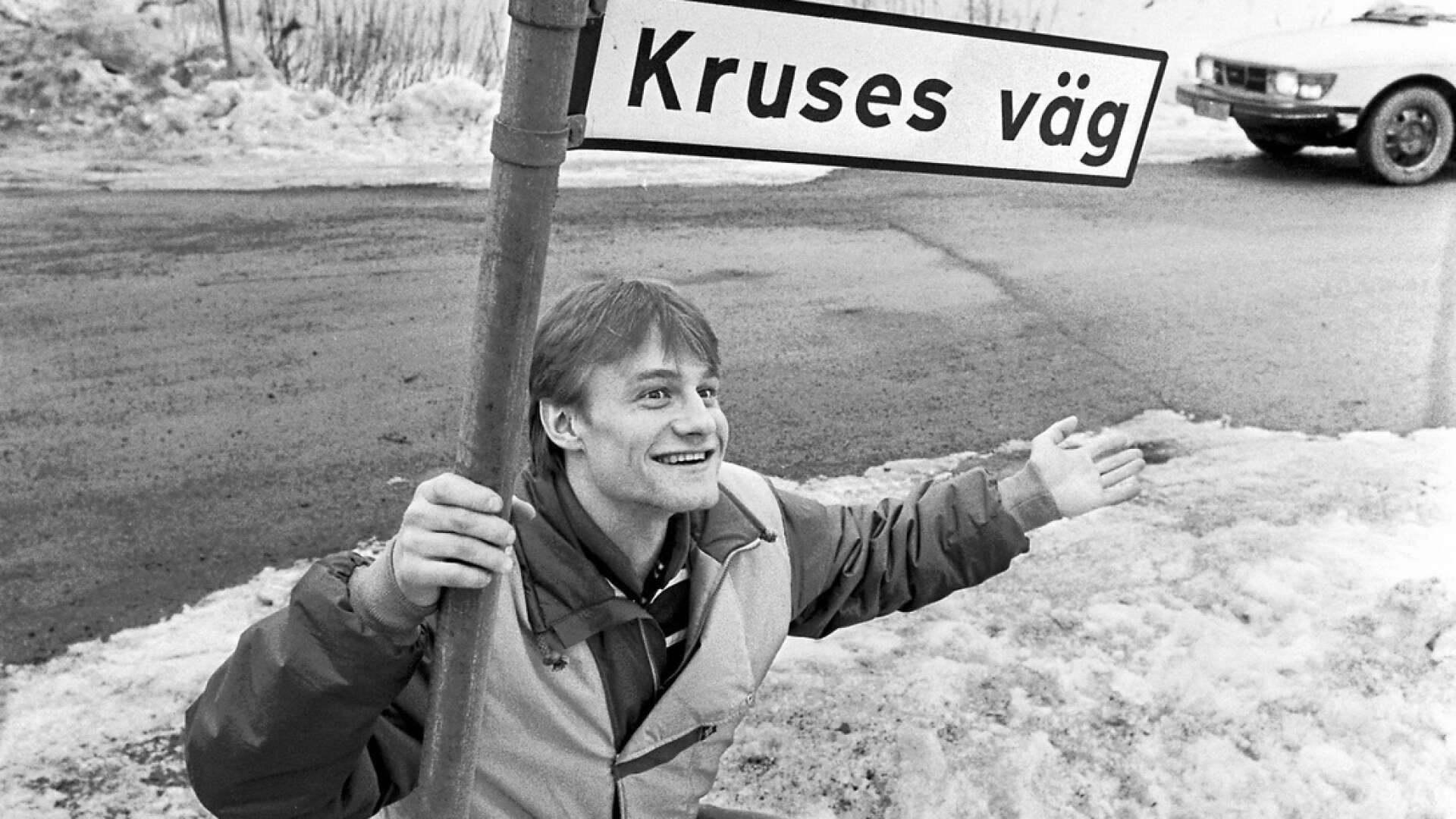 Kjell Kruse, här på en bild när han var 22 år gammal, har tackat ja till att komma hem till Lesjöfors och spela jubileumsmatchen i vinter.