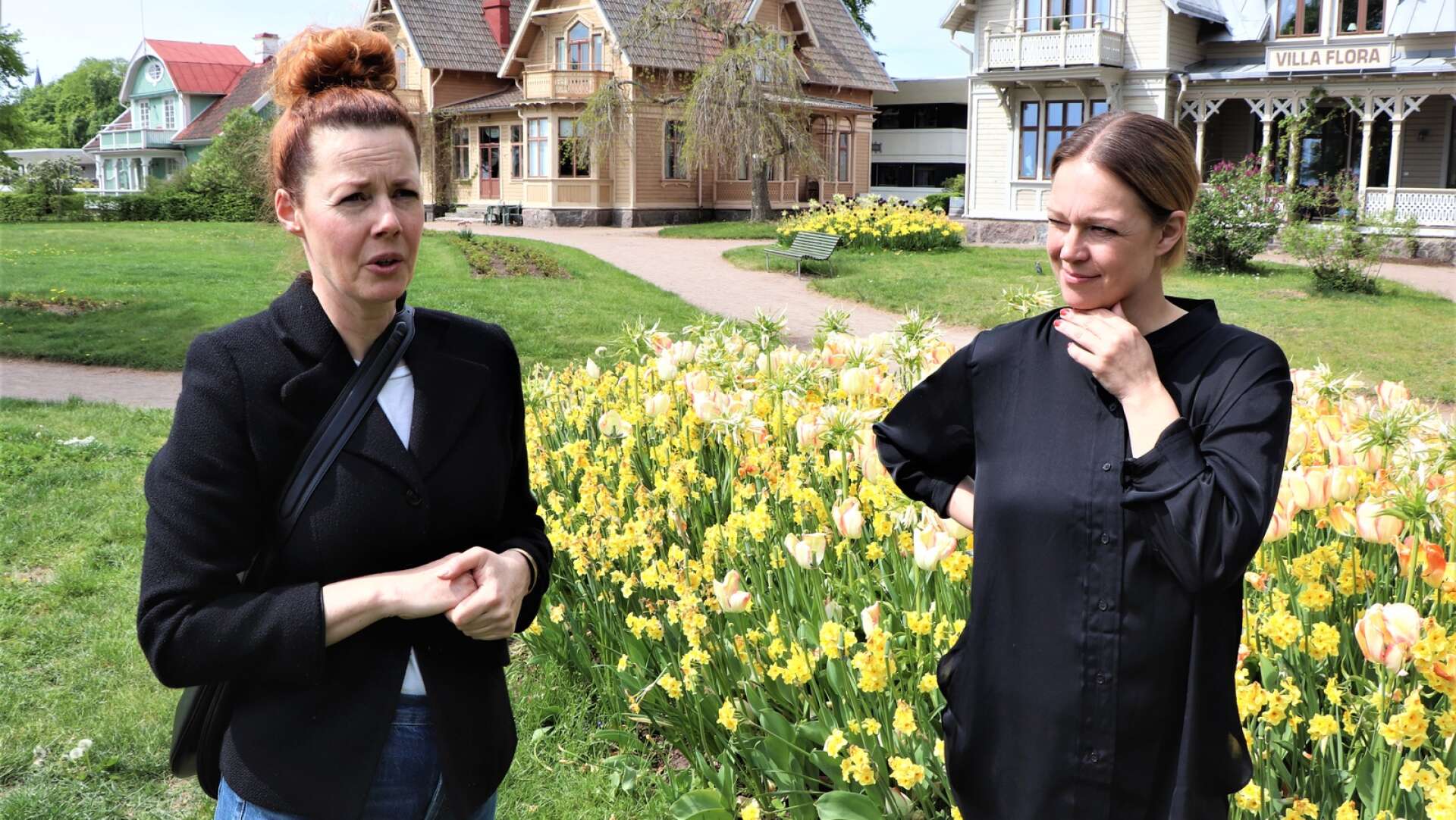 Turistsommaren i Hjo har fokus på trädgårdsturism, lokal mat och husbilsturism, berättar Lotta Persson och Rebecca Martyn, där besökarna möts av många välkända evenemang och en del nya.