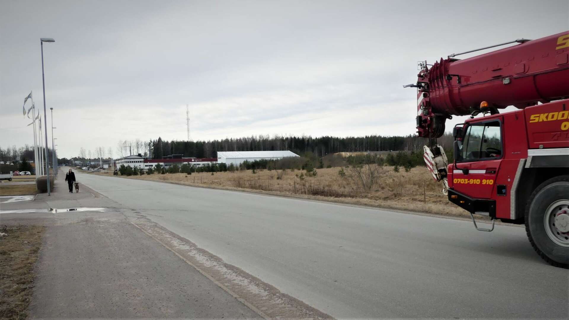 Obebyggd industrimark invid Forsbrogatan i Åmål ligger ute till försäljning.