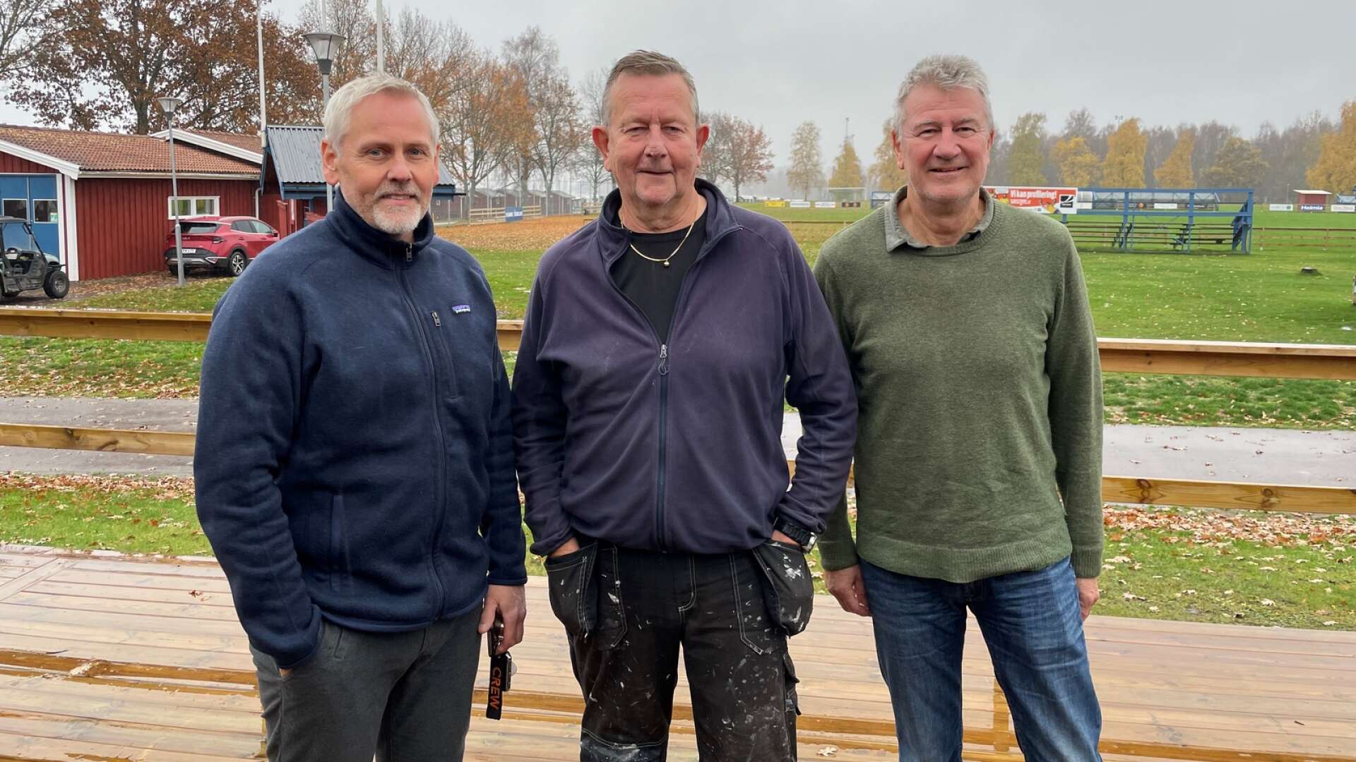 Conny Johansson, Kjell Axelsson och Ernst Nygren tycker att flytten till Nya Kolsvik gett IFK Sunne helt andra förutsättningar för att ta nästa kliv.