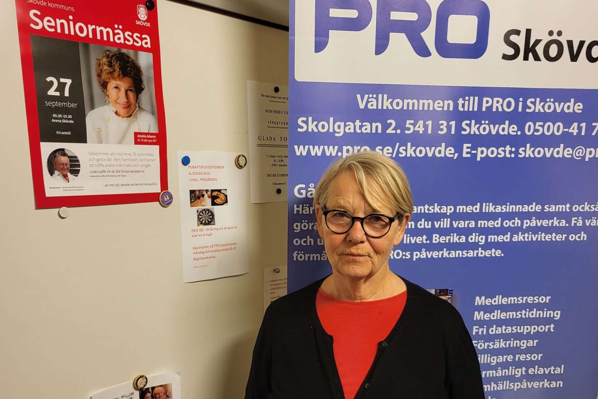 Ing-MarieÅberg från PRO Skövde ser fram emot mässan, att få lyssna på intressanta föreläsningar och träffa andra. Foto: Privat