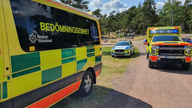 En man avled i en drunkningolycka på Skutberget.