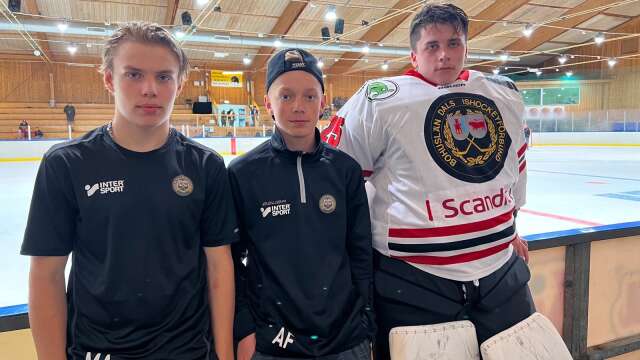 Tre spelare från Åmåls SK ingick i Bohuslän-Dals Tv-puckslag: Utespelarna Max Andersson och Adam Fredriksson samt målvakten Adam Gustafsson.