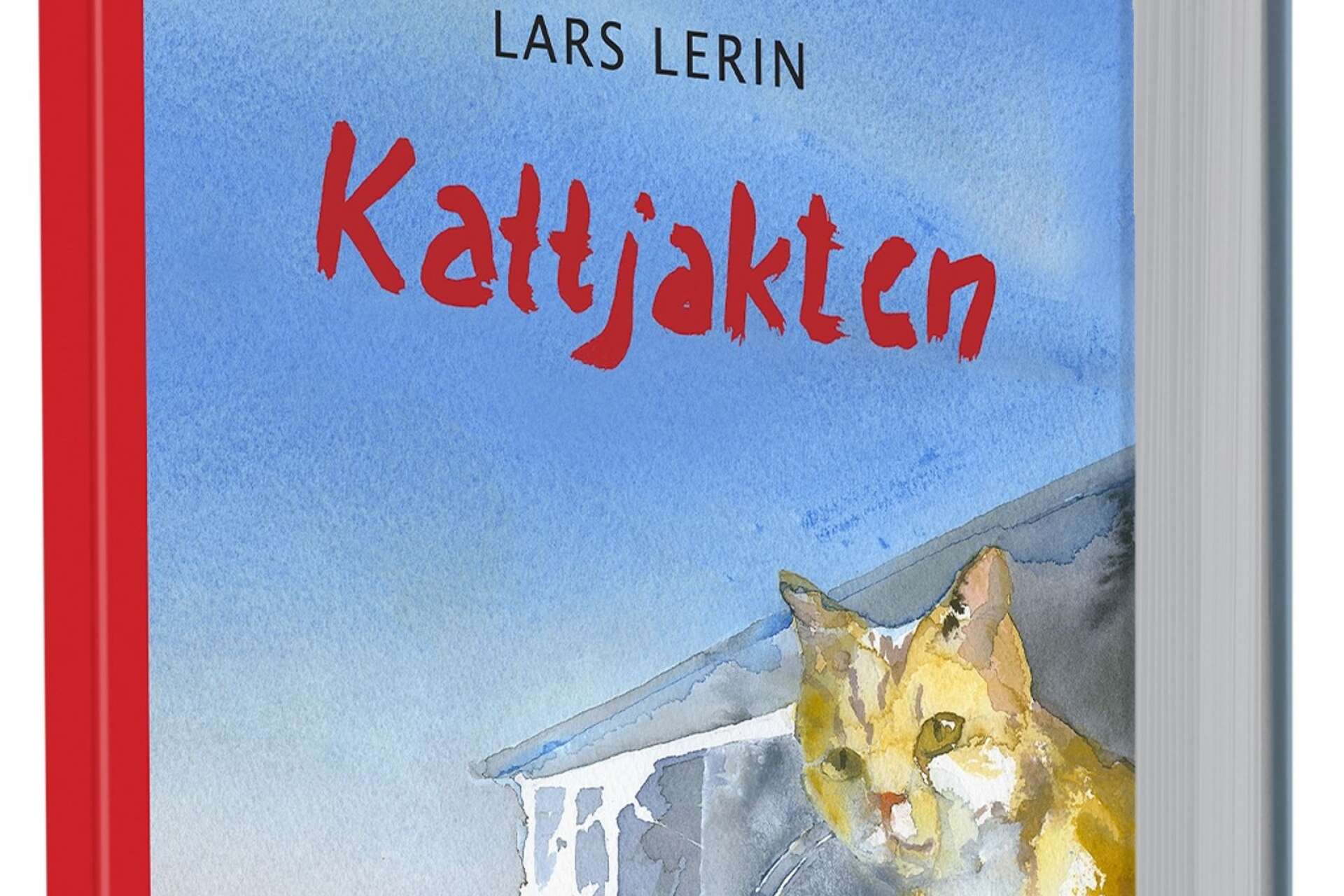 Kattjakten är Lars Lerins senaste bok, som gav nya konstnärliga utmaningar. ”Jag blev tvungen att måla sotare och katter i stege och sånt, det skulle jag inte gjort annars. Det är roligt som omväxling.”