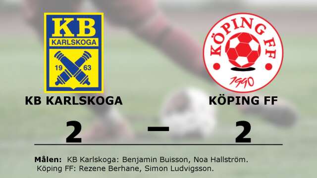 KB Karlskoga spelade lika mot Köping FF