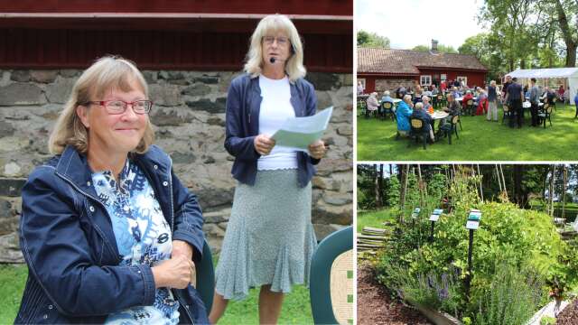 Under onsdagseftermiddagen mottog trädgårdsfantasten Elisabeth Adamsson ett stipendium ur Ernst och Astrid Anderssons minnesfond.