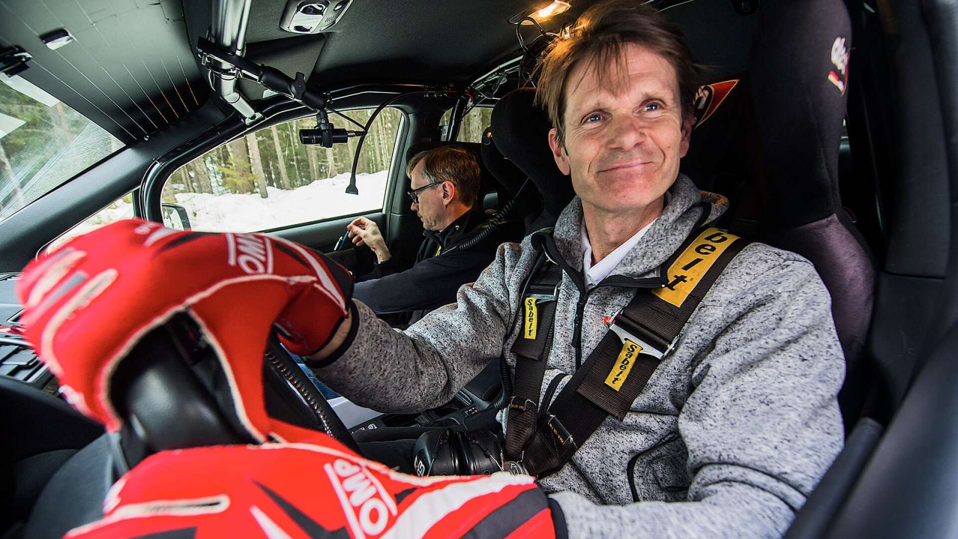 Marcus Grönholm är tillbaka i Svenska rallyt och njuter redan.