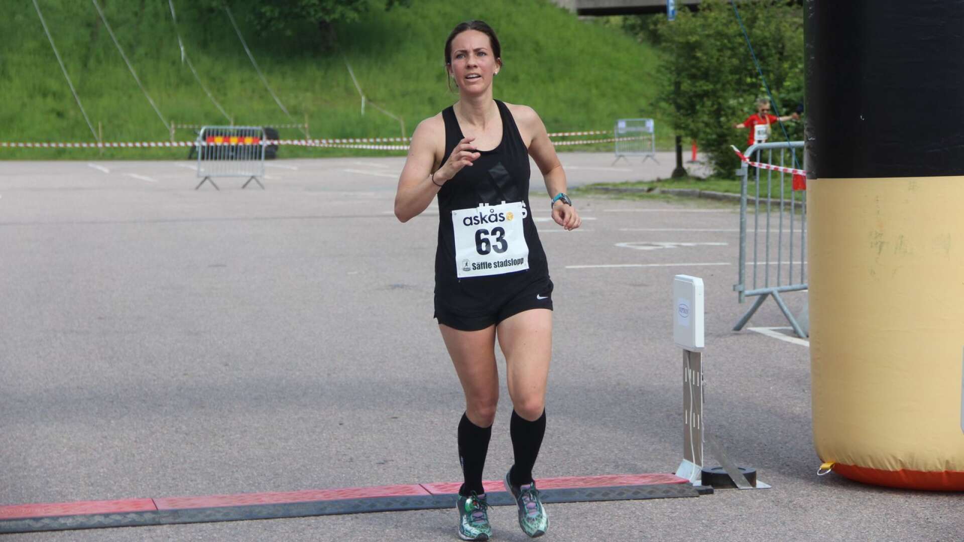 Frida Nilsson, vann damklassen i Stadsloppet 10 km.