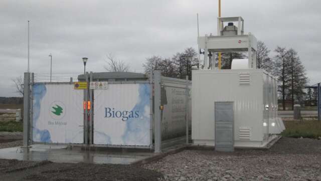 Den nya biogasmacken i Mellerud. 