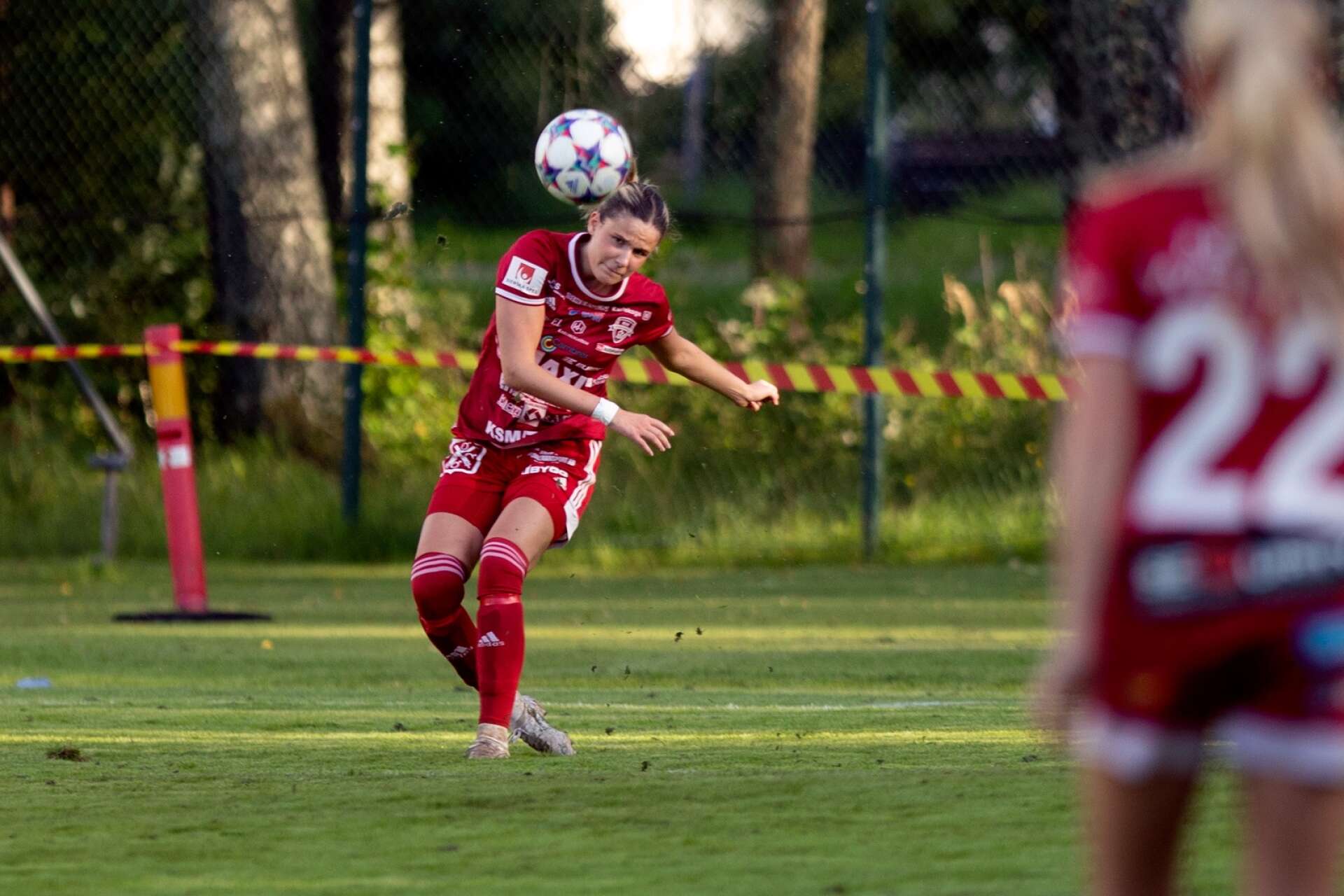 Saga Olsson var tillbaka i den röda tröjan efter ett halvår i IFK Värnamo.