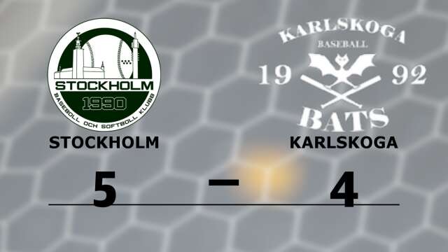 Stockholm BSK vann mot Karlskoga Bats
