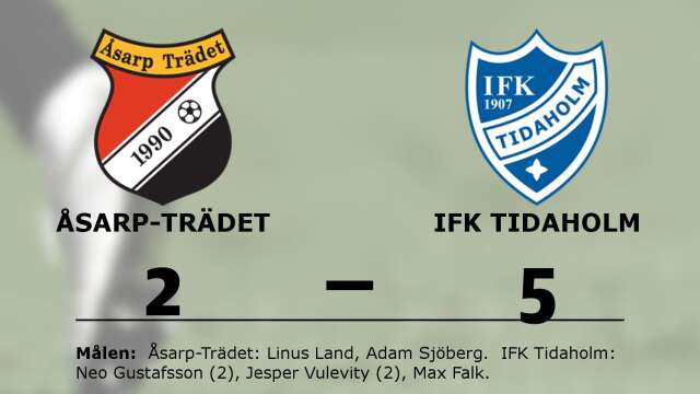 Åsarp-Trädet FK förlorade mot IFK Tidaholm