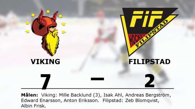 Viking HC vann mot Filipstads IF