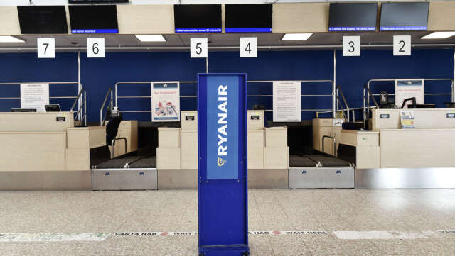 Ryanair ska stänga sin bas på Skavsta flygplats i mars nästa år. Arkivbild.