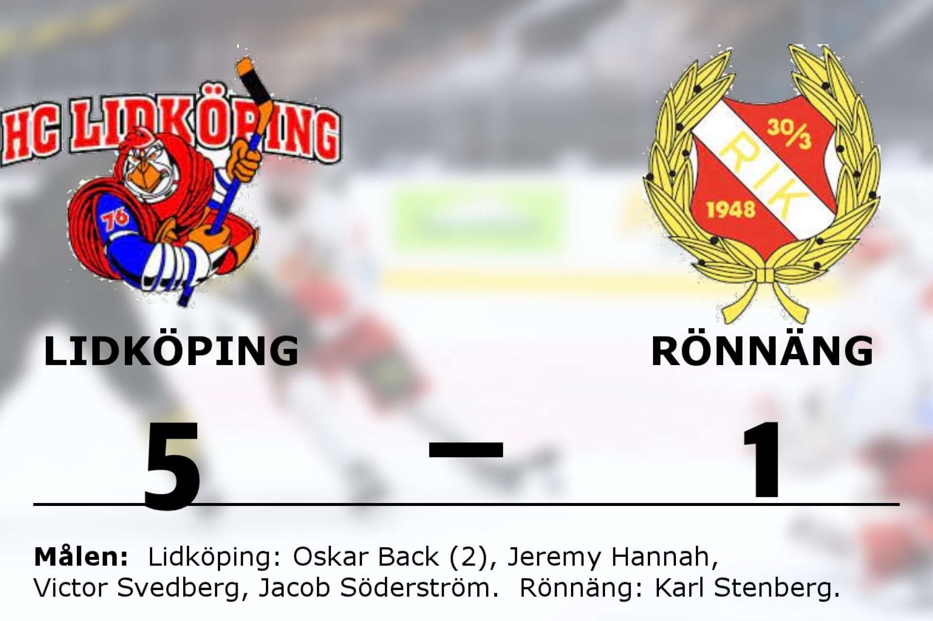 Lidköping vann mot Rönnäng
