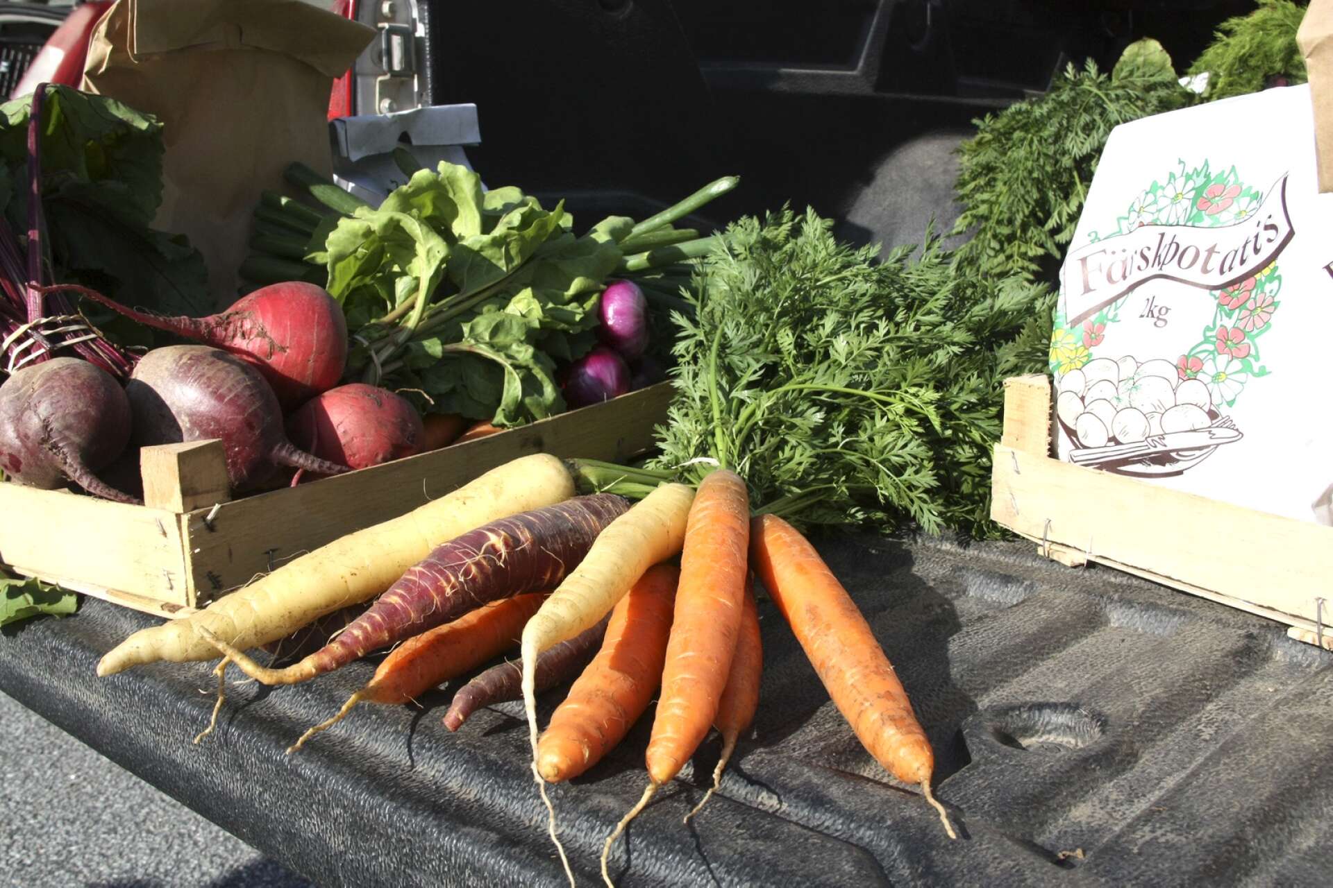 Rekoringen administrerar direktförsäljning av livsmedel som morötter och grönsaker.
