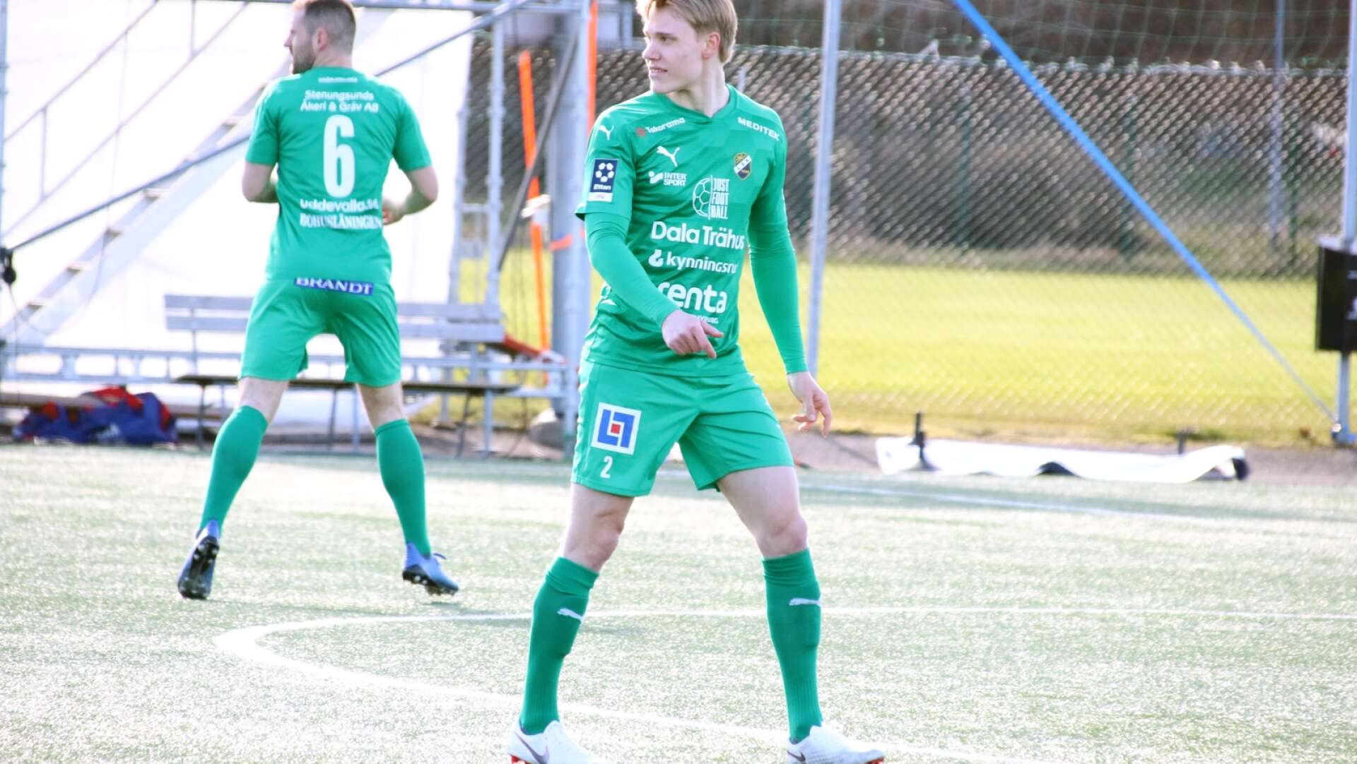 Gustav Källén i match mot IFK Malmö i Trollhättan.
