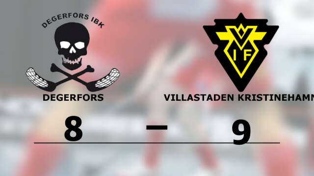 Degerfors IBK förlorade mot Villastaden Kristinehamns IF IBF