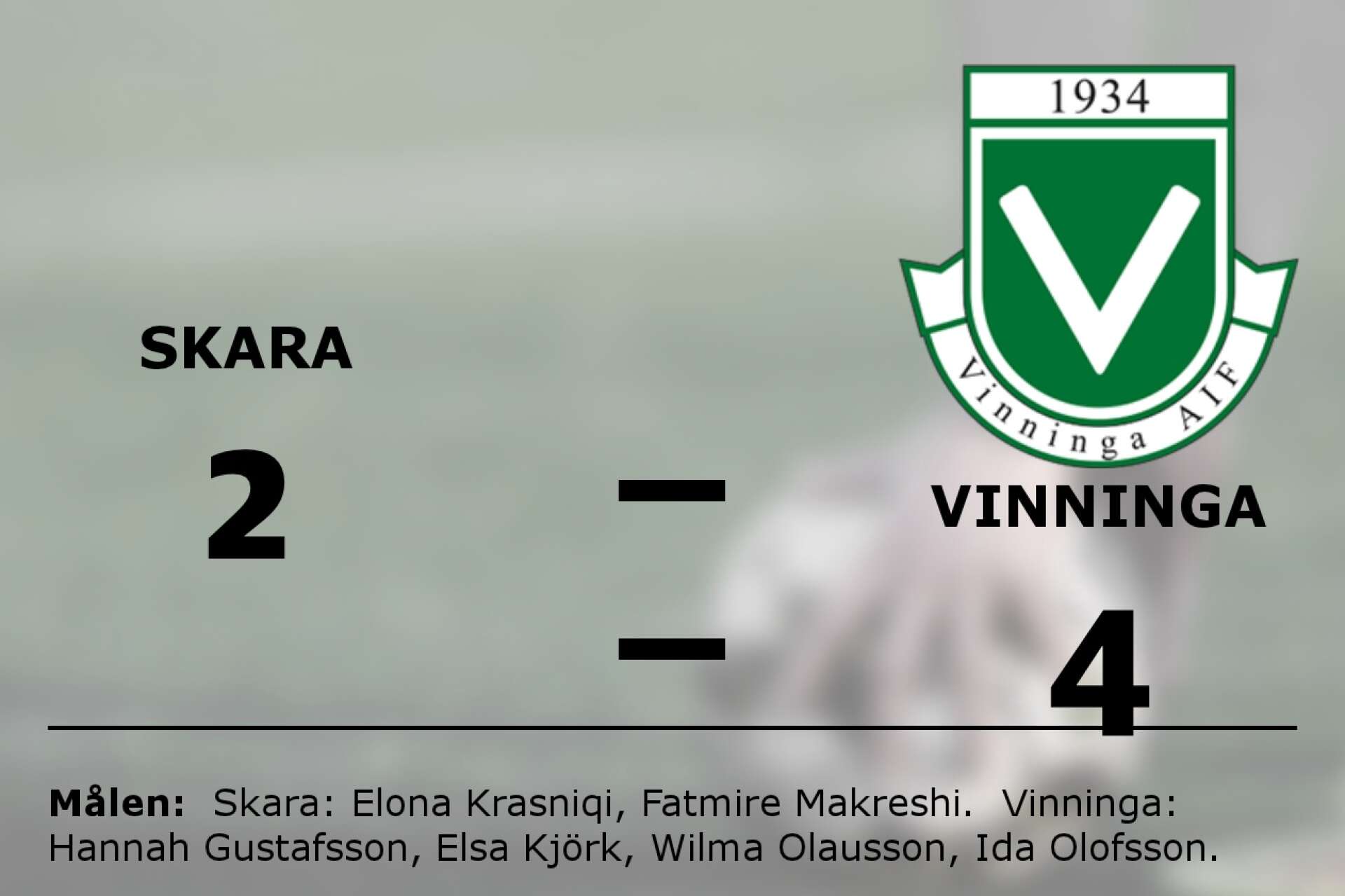 Skara FC förlorade mot Vinninga AIF