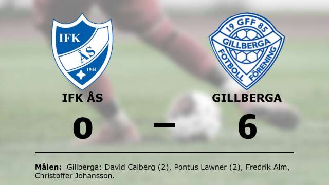 IFK Ås förlorade mot Gillberga FF