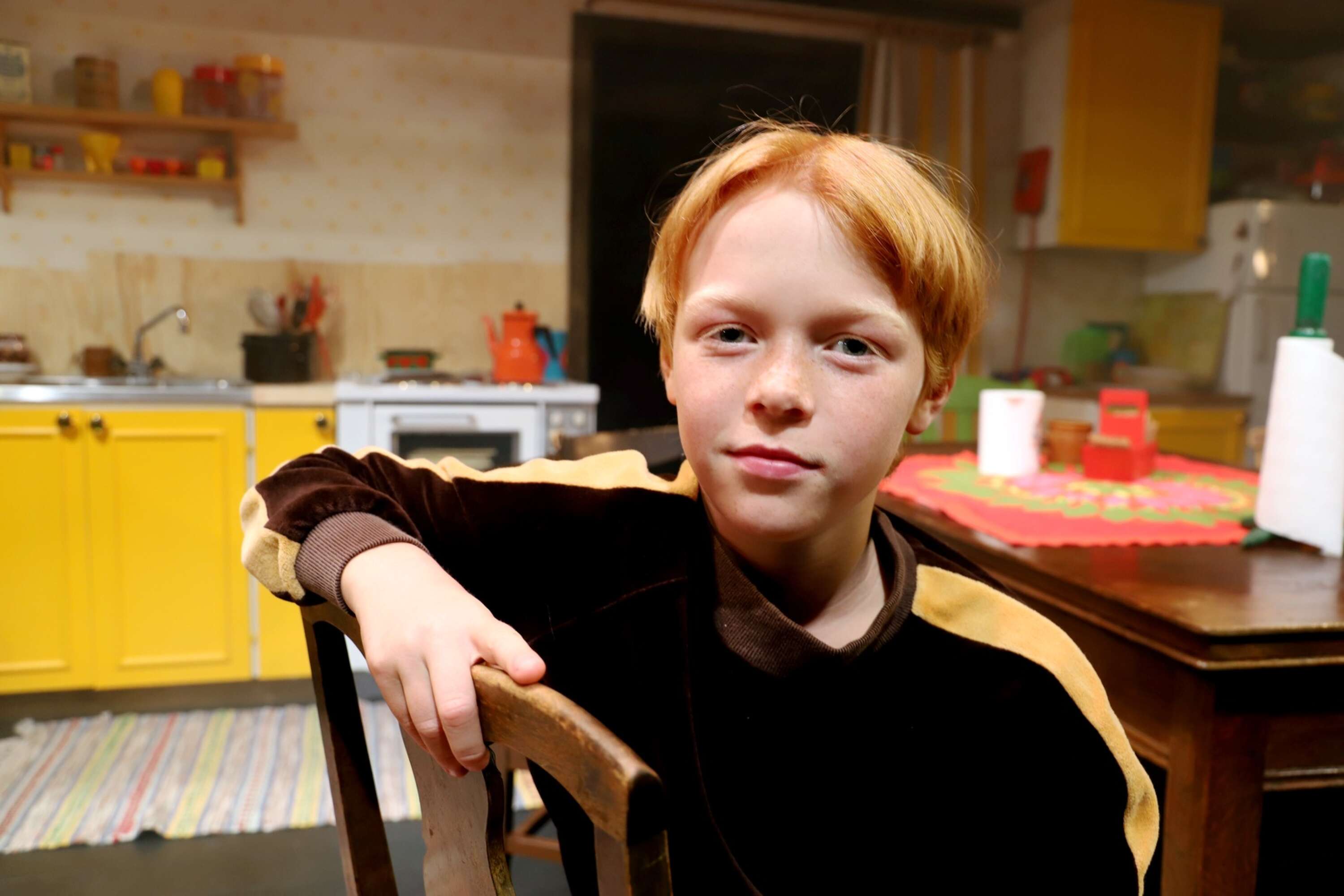 Dante Möller, 11, gör rollen som Tet, pojken som döpts efter en offensiv under Vietnamkriget.