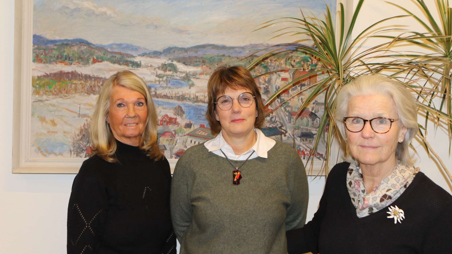 Från vänster Ywonne Lidberg, Ann-Charlott Skalare och Ulla Olsson. 