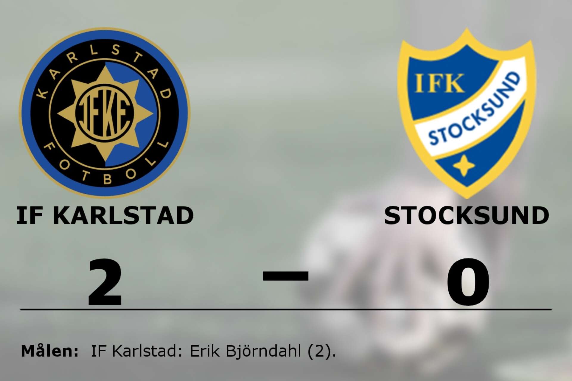 IF Karlstad Fotboll vann mot IFK Stocksund
