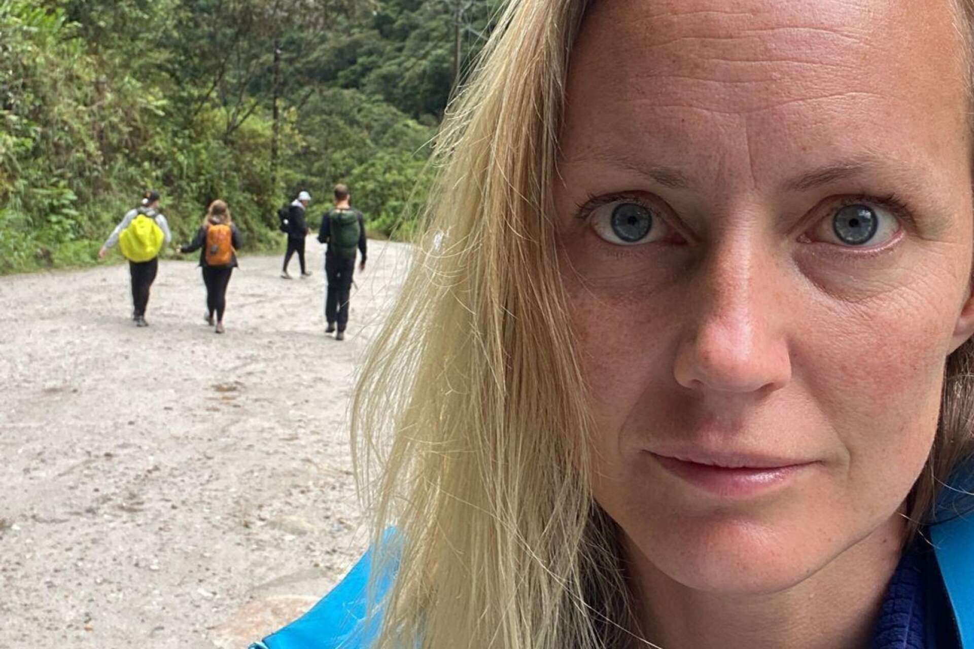 Karlstadsbördiga Karin är strandad vid foten av berget som leder till världsarvet Machu Picchu. 