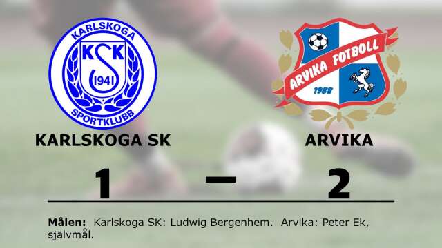 Karlskoga SK förlorade mot IK Arvika Fotboll