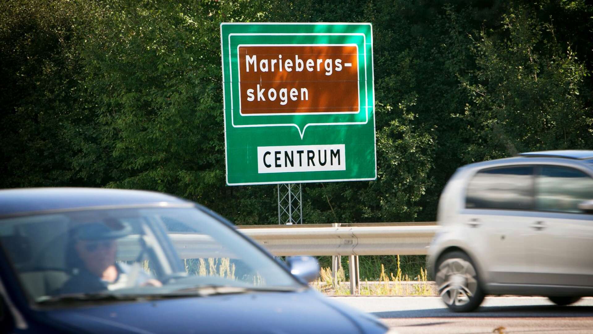 Mariebergsskogen är det enda besöksmål i centrala Karlstad som skyltas på E18. Trafikverket har sagt nej till Karlstad CCC:s ansökan.