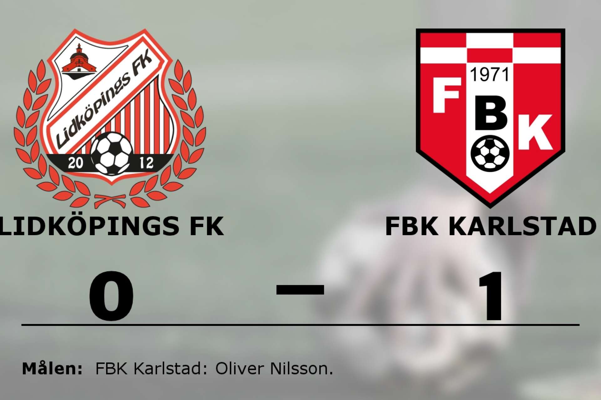 Lidköpings FK förlorade mot FBK Karlstad