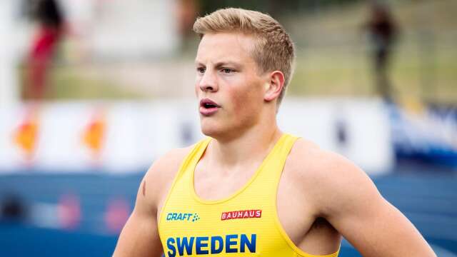 Det blev en tredjeplats för Larsson på 60 meter. 