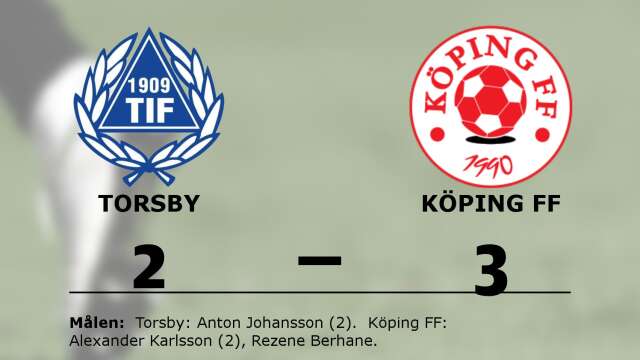 Torsby IF förlorade mot Köping FF