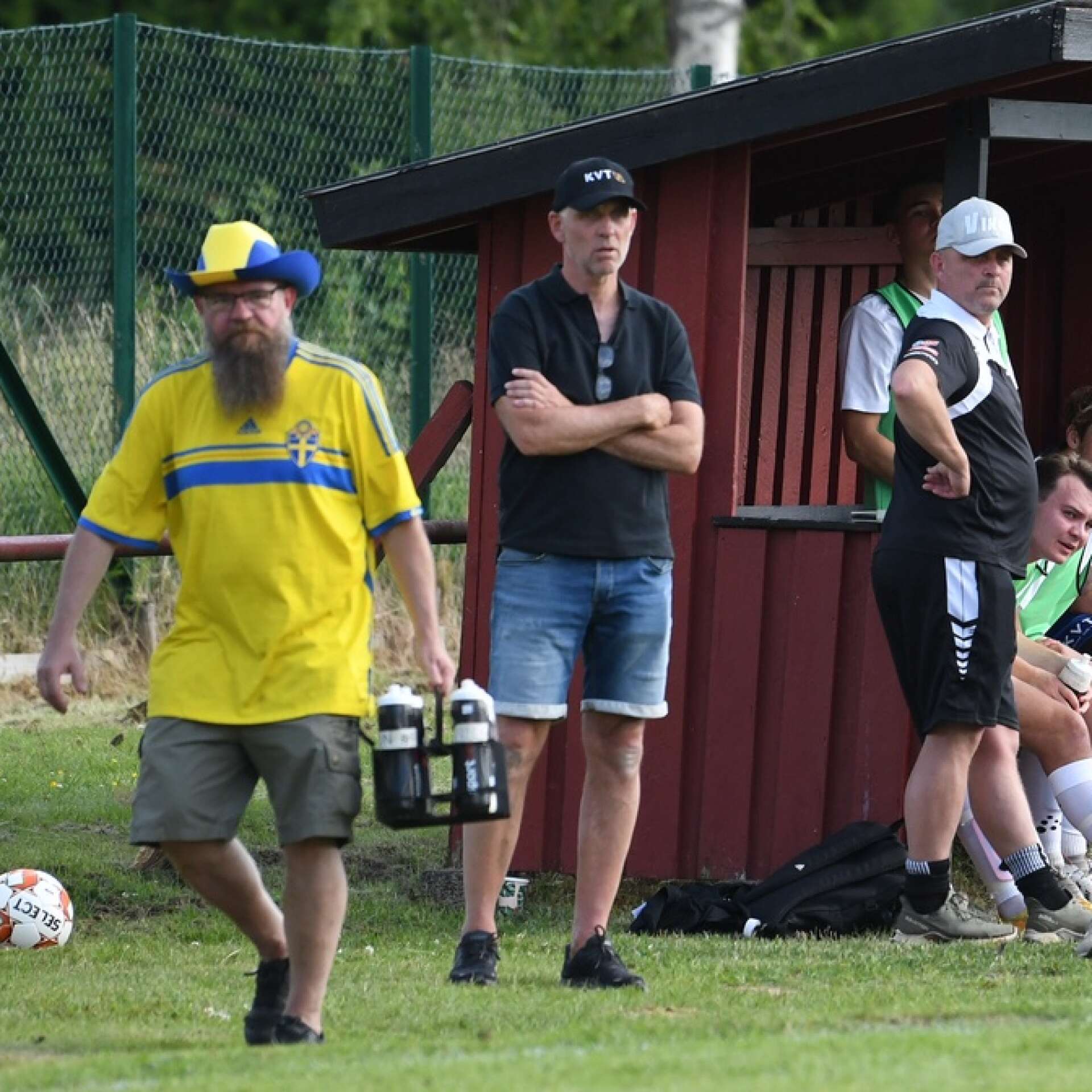 Per-Anders Blomqvist, i mitten, kommer in som hjälpande tränare med allsvensk rutin som spelare och tränarmeriter högre upp i seriesystemet. 
