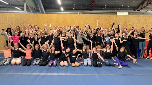 70 gymnaster deltog i lägret i Katrineholm.