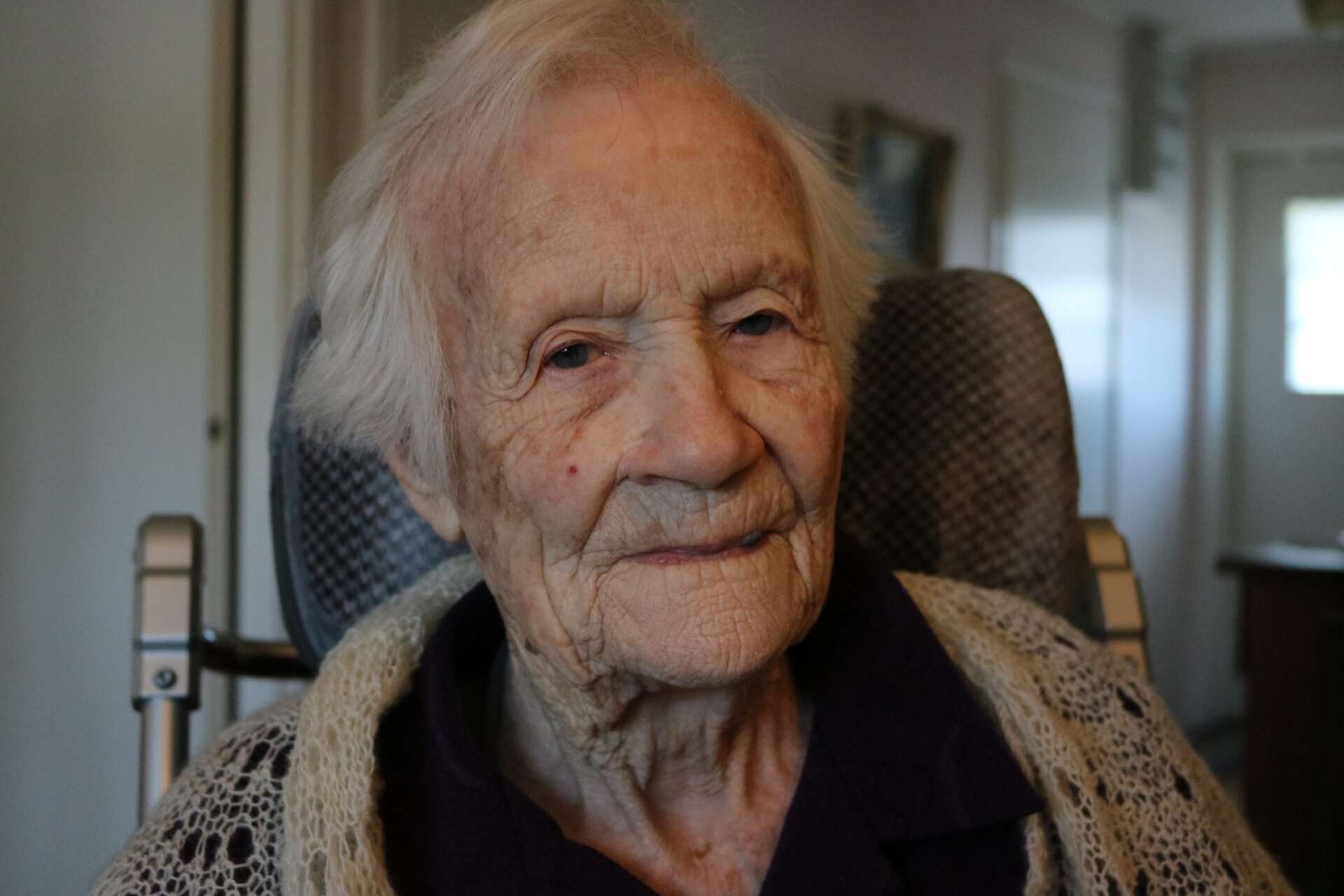 Maria Larsson i Skottlanda är äldst i Värmland. Hon fyller 109 år i dag.